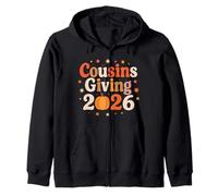 Cousins Giving 2026 Thanksgiving Matching Group Kids Zip Hoodie