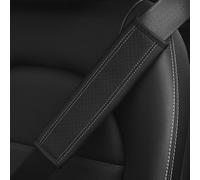 Couslcd 2PCS Car Seat Belt Cover, Soft Shoulder Strap Covers Harness Pads, Safety Leather Seatbelt Comfort Driving Cushion Protect Your Shoulder and Neck Universal for Car, SUV,Truck (Black/Gray)