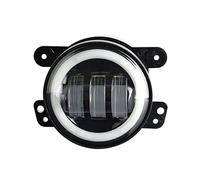 COUSOPO Fog Light 2pc 4''inch Fog Lamp Assembly Super Bright 30w 6000k 12v Led Light Angel Eyes For Lada For Viar For Priora For Oasis LED Front Fog Lights(1pc-white yellow)