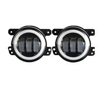 COUSOPO Fog Light 4'' Led Fog Lights Angel Eyes DRL 4 Inch Lamp LED For Jeep For Wrangler For Grand For Cherokee For Dodge For Journey LED Front Fog Lights(2pcs-white yellow)