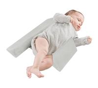 Coussin Cale pour Bébé - Soutien Lombaire Réglable Doux et Respirant avec Housse Amovible Lavable, Cadeau Bébé (Gray)