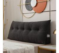 Coussin Triangulaire Pour Tête de Lit - 180X50X20 cm Oreillers de Lecture Doux Grands et Confortables Pour Lits et Canapés - Coussin de Soutien Lombaire Pour Le Dos - Coussins en Coin Pour La Chambre