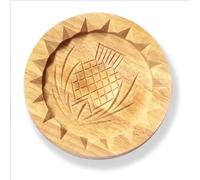 Couthie Shortbread Pan Wooden Thistle Highland Cow Print Cooking Backing Item Housewarming Gift Stamp 5"" x5 and 7"" x7 (Thistle 7"" x7), Medium