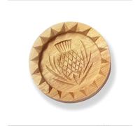 Couthie Shortbread Pan Wooden Thistle Highland Cow Print Cooking Backing Item Housewarming Gift Stamp 5""x5"" and 7""x7"" (Thistle 5""x5""), medium