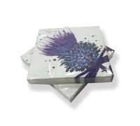 Couthie Thistle Set of 20 Napkins Scottish Symbol Tissues Housewarming Gift Kitchen Present Table Decor
