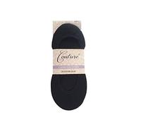 Couture Cushion Sole Footlet 3 Pairs Black