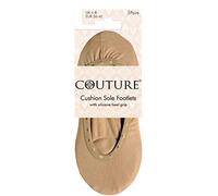 Couture Cushion Sole Footlet 3 Pairs Natural