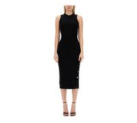 Couture Gold Buttons Dress - female - Moschino - Midi Dresses - Black - M - Dresses M