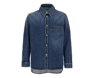 Couture Seam Overshirt - male - Givenchy - Denim Shirts - Blue - L - Shirts L