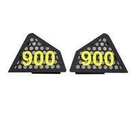 Couvercle de réservoir latéral, Inserts de réservoir de carburant pour Can-Am Ryker 600 900 Ace Rally Sport (jaune)