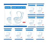 Couvertures De Siège De Toilette Pour - Couvercles Dë Siège Dë Toilette, Voyage, Portable Imperméable Pot, 10 x Épaissis, Mat Non Tissé, Individual Coussin, Hygiène Compact Pour
