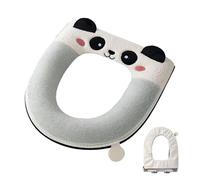 Couvre-Siège De Toilette En Peluche Panda Imperméable, Housse Épaisse Et Douce Hiver | Design Luxueux, Comfortable Pour Salle Bain Et Facile À Entretenir