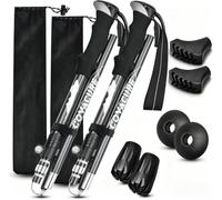 covacure Walking Poles, 7075 Aluminum Tri-fold, Adjustable Height, 2PCS
