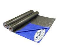 COVALL Waterproof Tarpaulin Roll 75g/㎡, 1.8x30m Double Sided Cover | UV & Tear Resistant, Free Cut, Military Green & Blue, For Garden, Farm, Construction, Camping, Wood Storage