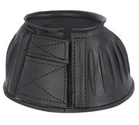 Covalliero Bell Boots Rubber, hoof protection, bell boots, pair, black, cob, soft rubber material, horses, with hook-and-loop fastener