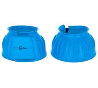Covalliero Bell Boots Rubber, hoof protection, bell boots, pair, blue, full, soft rubber material, horses, with hook-and-loop fastener