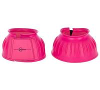 Covalliero Bell Boots Rubber, hoof protection, bell boots, pair, pink, XXFull, soft rubber material, horses, with hook-and-loop fastener