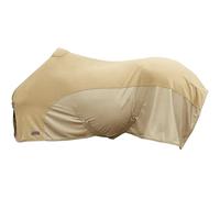 Covalliero - Cooler Blanket FS26 - Horse Blanket with Chest Buckle, Cross Straps & Tail Strap - Lightweight & Breathable - Transport & Fly Blanket in Brown (Walnut) - Size 165 cm