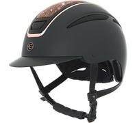 Covalliero Elite Women's Riding Helmet, Optimal Ventilation, Faux Leather Strap, Removable Inner Lining, ABS Hard Shell, Rose Gold, S/53-55 cm