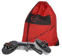 Covalliero Grooming Bag, Horse Grooming Bag, Filled, Red, 45 x 40 cm, Polyester, Includes Grooming / Cleaning Utensils