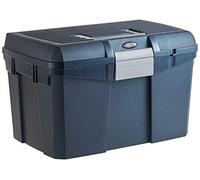 Covalliero Grooming box Siena midnightblue | Capri blue, 40 x 26 x 24.5 cm, plastic, with removable insert and practical brush holder