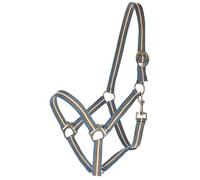 Covalliero Hippo Smoked Headcollar Blue/Walnut FS 2026, Size: Cob