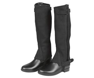 Covalliero Kid'S Classic Stretch Mini Chaps - Black, Size 134