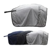 Covalliero - Riding Blanket - Horse Blanket to Protect the Kidney Area - Outdoor Blanket for Horses - with Fastening to Fix to the Saddle - Steel Grey - 155 cm