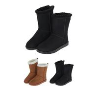 Covalliero - Women's Grande Boots - Winter Boots with Lining - Ideal as Stable Shoes - Non-Slip & Waterproof - Slip On Boots in Black - Winter Boots in Many Sizes, black, 8 UK