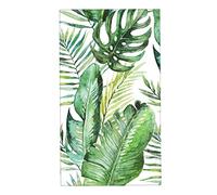COVASA Palm Hand Towels for Bathroom Set of 2 Tropical Palm Leaves Jungle Fern Floral Soft Absorbent Small Bath Towel Decorative Kitchen Dish Guest Towel for Spa,Gym,Christmas 15.7"x27.5" Green