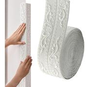Cove Base Moulding, Waterproof Wall Trim Strip, Self Adhesive 10m Flexible Peel and Stick Decorative Border for Edge Protection and Decoration Interior Finishing Trim for Tile Marble Windowsill 150g