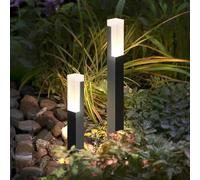 Cove Comfort LumoX Mains Powered LED Bollard Light - Die-Cast Aluminium Outdoor Pathway & Driveway Lighting, 3000K Warm White Glow, IP65 Waterproof & Durable Design (2, 30cm)