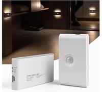 Cove Comfort Motion Sensor Night Light - Indoor LED Rechargeable Battery Operated Night Light with USB-C, Dual Illumination & Magnetic Mounting for Cupboards, Bathrooms and Bedrooms [1-Pack]