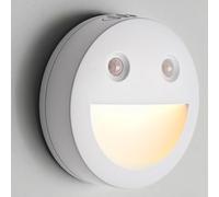 Cove Comfort Stick-On Smile Children's Night Light - LED Motion Sensing, Battery Powered, Easy Magnetic Installation