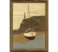 Cove Workshop Low Water Marquetry Kit Large Wooden Picture Artworks with Frame DIY Craft Set for Your Living Room & Home Decor Kits for Adult or Beginners 330 x 238mm