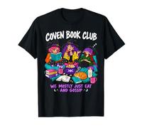 Coven Book Club We Mostly Just Eat and Gossip Halloween Value Graphic T-Shirt