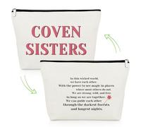 Coven Sister Makeup Bag Witch Gifts Inspirational Gifts for Coven Sisters Witchy Friend Gifts Halloween Party Gifts Cosmetic Pouch Witchcraft Lovers Gift Christmas Birthday Gifts Friendship Gifts