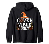 Coven Vibes Only Halloween Witch Zip Hoodie
