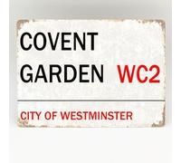 Covent Garden London Street Metal Sign Vintage Retro Decor Home Hallway Plaque 8X12 Inches