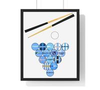 Coventry City Poster - Coventry Print, Coventry City Retro, Coventry Kits, Coventry Snooker Balls (9 x 11 inches (Vertical))