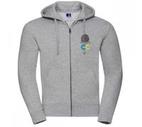 Coventry College Embroidered Zip Hoodie Size: M, Colour: Grey M