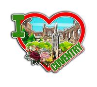 Coventry England UK Magnet Fridge Magnet Wooden 3D Landmarks Travel Collectible Souvenirs Decoration Handmade -4354