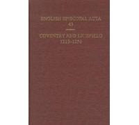 Coventry & Lichfield 1215-1256, Denton, Jeffrey H.