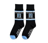 Coventry Retro Cotton Rich Socks UK 7-11 - Sky Blues Classic Design - Soft, Durable & Comfortable Everyday Wear Coventry Football Fans Socks