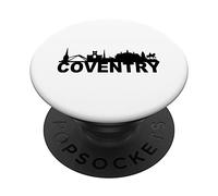 Coventry UK GB City Skyline Silhouette Outline Sketch PopSockets Swappable PopGrip