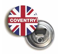 Coventry Union Jack Bottle Opener Fridge Magnet (Circular 2.3inch / 59mm Diameter)