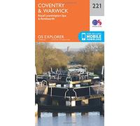 Coventry & Warwick Map | Royal Leamington Spa & Kenilworth | Ordnance Survey | OS Explorer Map 221 | England | Walks | Hiking | Maps | Adventure