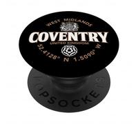 Coventry West Midlands England Coordinates Label 2C PopSockets Adhesive PopGrip