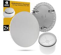 Cover and dip Pipe Set for Shower Drain, Ø 4.52", Compatible with Viega Tempoplex Drain Set from Year of Construction 2006, for Shower Tray with Drain Hole Ø 3.54", Chrome-Plated ABS Cover
