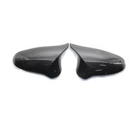 Cover Cap For M2 M3 M4 E87 18-21 F80 F82 14-20 Left Hand Drive 2x Real Carbon Fiber Side Wing Rearview Mirror Cover Cap Mirror Case(Carbon fiber)